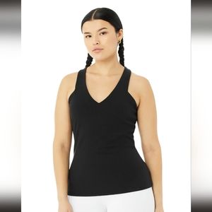 ALO Yoga Elevate Tank (Black) Medium